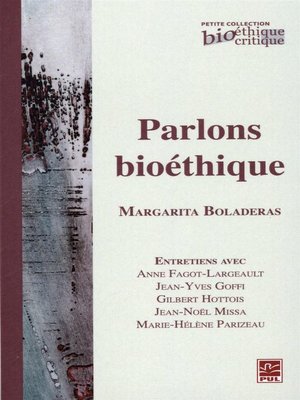 cover image of Parlons bioéthique